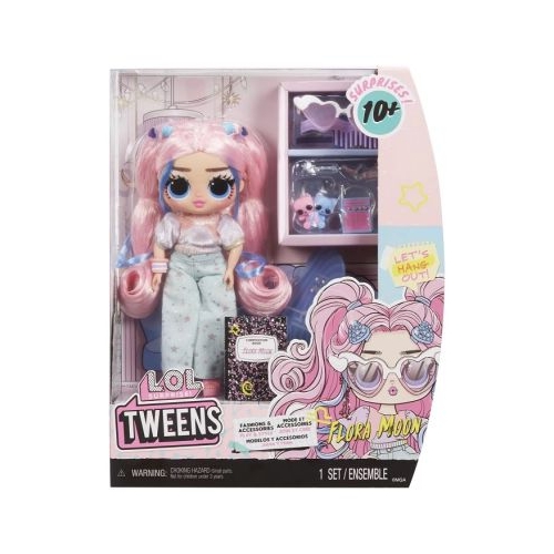 Papusa fashionista Flora Moon cu surprize LOL Surprise Tweens