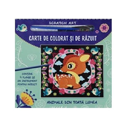 Carte de colorat si de razuit. Animale din toata lumea