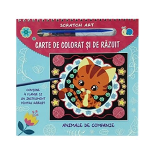 Carte de colorat si de razuit. Animale de companie