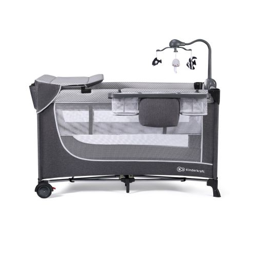 Patut de calatorie Leody cu accesorii gri Kinderkraft