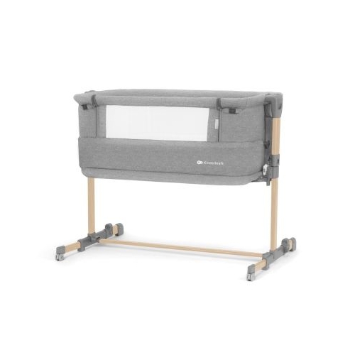 Patut bebe Neste Grow gri deschis lemn Kinderkraft