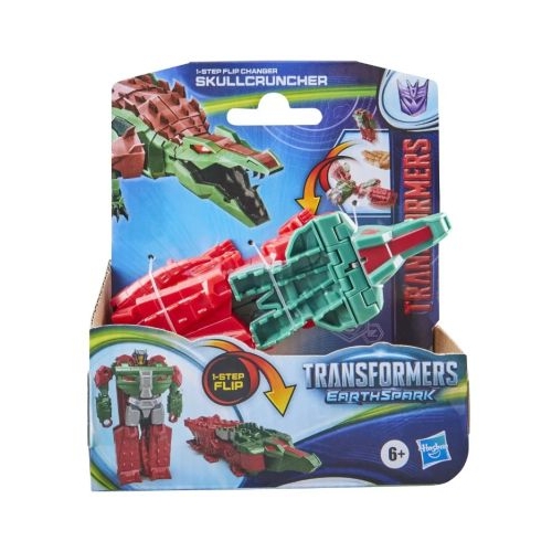 Figurina 2 in 1, 6 cm Transformers 7 Earthspark, Skullcruncher