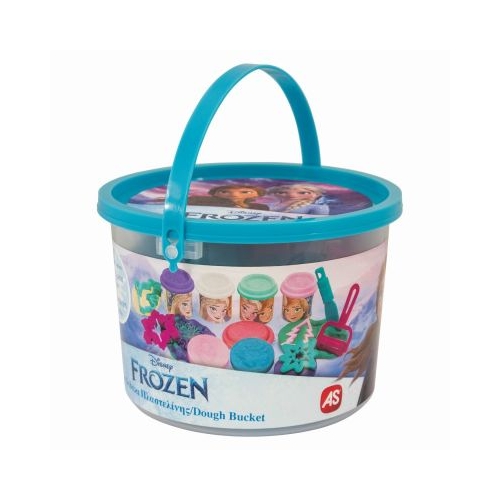 Galetusa cu 4 borcanase de plastilina si accesorii Frozen As Games