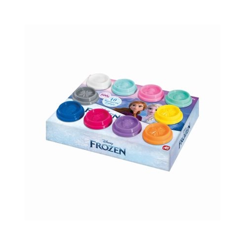 Set 10 borcanase de plastilina Frozen in ambalaj de carton As Games