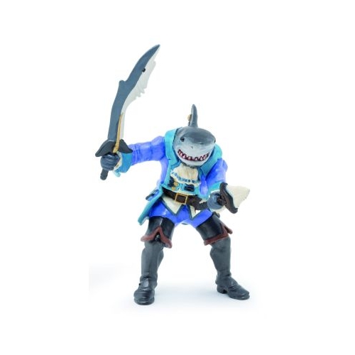 Figurina mutant rechin cu jacheta albastra Papo