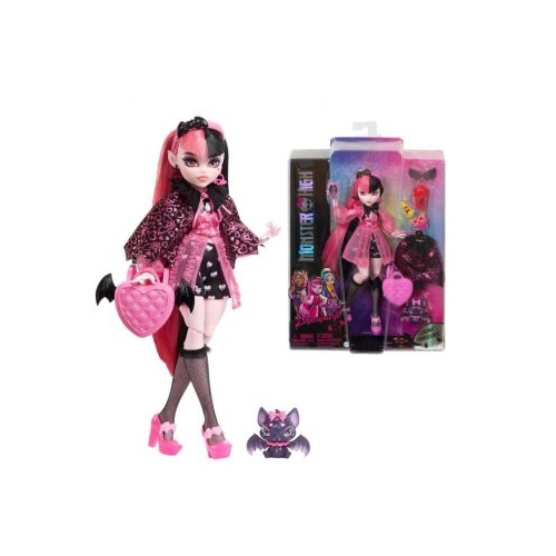 Papusa Draculaura cu animalut si accesorii Monster High