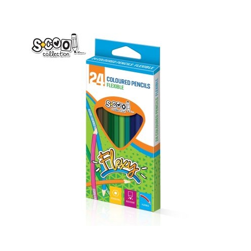 Creioane Color Flexibile 24 Culori/Set S-COOL