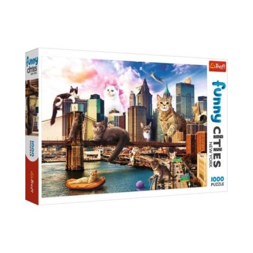 Puzzle 1000. Pisicute la New York Trefl