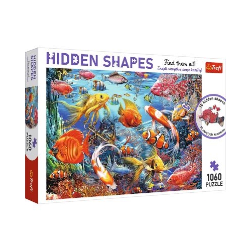 Puzzle 1000. Forme ascunse Viata subacvatica Trefl