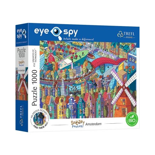 Puzzle 1000 UFT. Eye spy Amsterdam Trefl