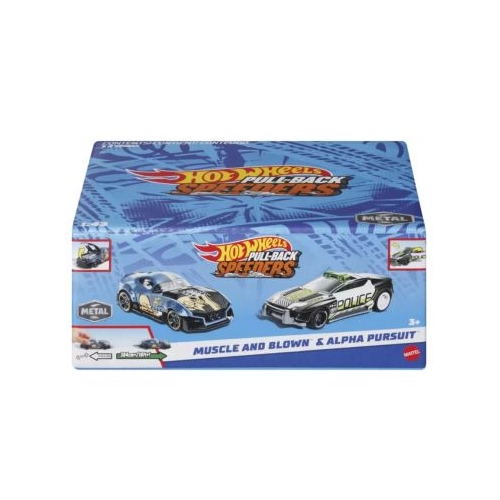Set 2 masinute metalice pull back muscle and blown si alpha pursuit 1/43 Hot Wheels