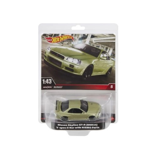 Masinuta metalica Nissan Skyline GT-R scara 1/43 Hot Wheels Premium Real Riders