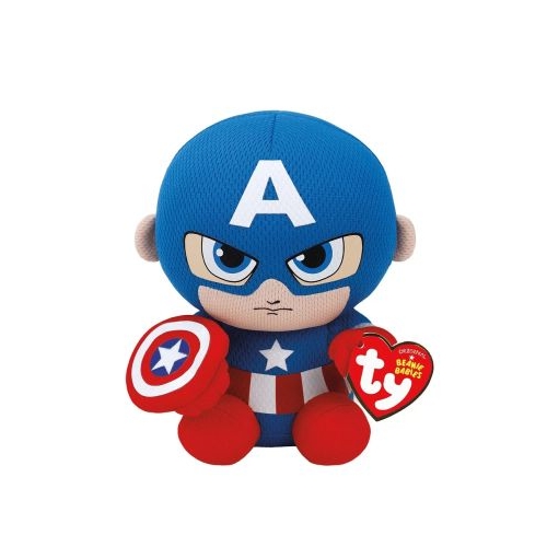 Plus 15 cm Beanie Babies Marvel Captain America Ty
