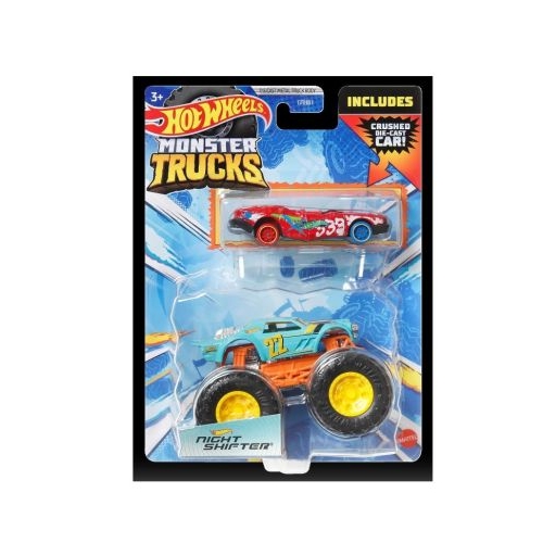Masinuta metalica Night Shifter Hot Wheels Monster Truck