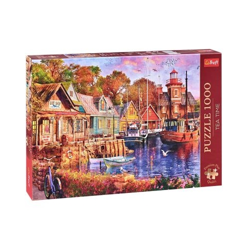 Puzzle 1000 piese Premium Plus. Teatime Portul minunat Trefl