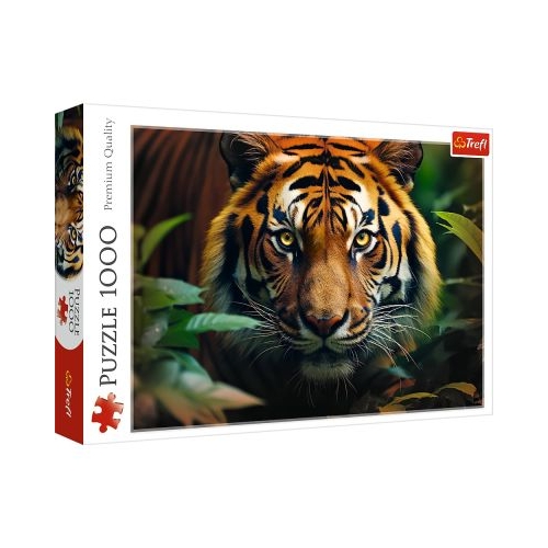 Puzzle 1000 piese. Tigru salbatic Trefl