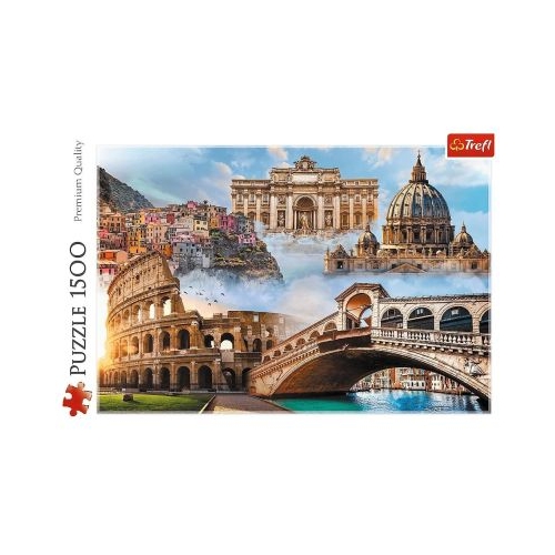 Puzzle 1500. Locuri favorite din Italia Trefl