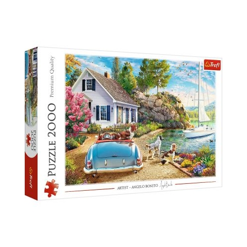 Puzzle 2000. Vacanta in Paradis Trefl