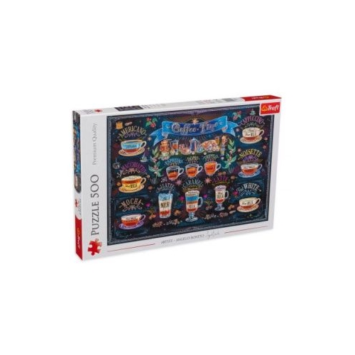 Puzzle 500. Tipuri de cafea Trefl