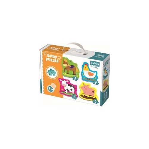 Puzzle Baby Clasic 18 piese. Animale la ferma Trefl
