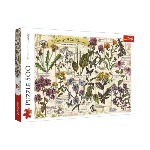 Puzzle 500. Plante si flori salbatice Trefl