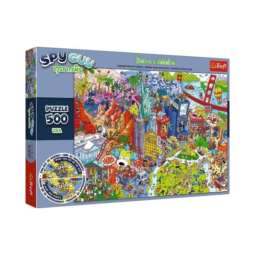 Puzzle 500. Spy Guy Obiecte pierdute in SUA Trefl