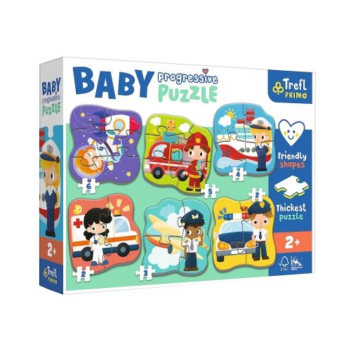 Puzzle Primo Baby Progressive. Vehicule profesionale Trefl