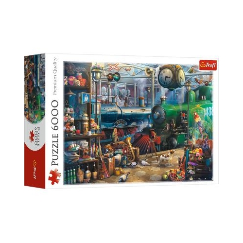 Puzzle 6000 piese. Statia de tren Trefl