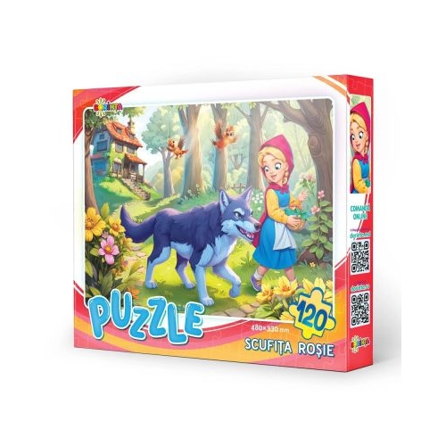 Puzzle 120 piese. Scufita Rosie