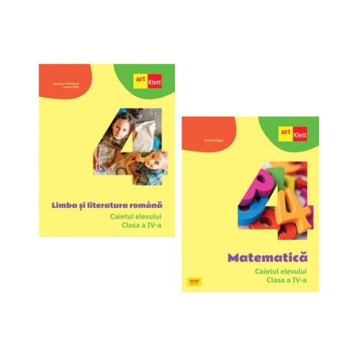 Pachet Caietul elevului clasa a 4-a. Limba si literatura romana si Matematica - Tudora Pitila Mariana Mogos