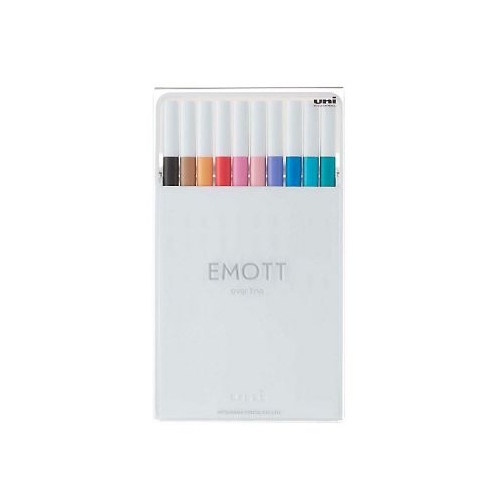 Set 10 culori pastel Fineliner, Emott (F414)