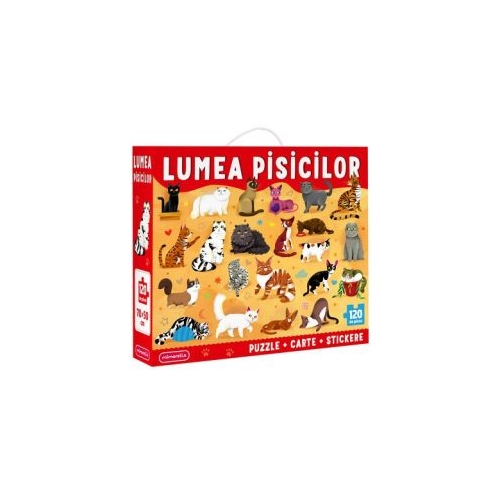 Joc educativ Puzzle Mimorello. Lumea Pisicilor