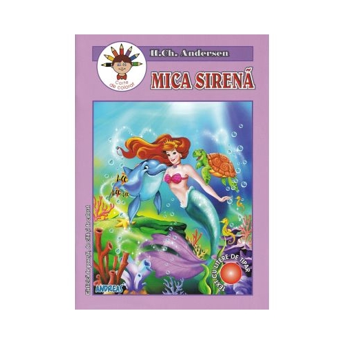 Mica sirena. Carte de colorat