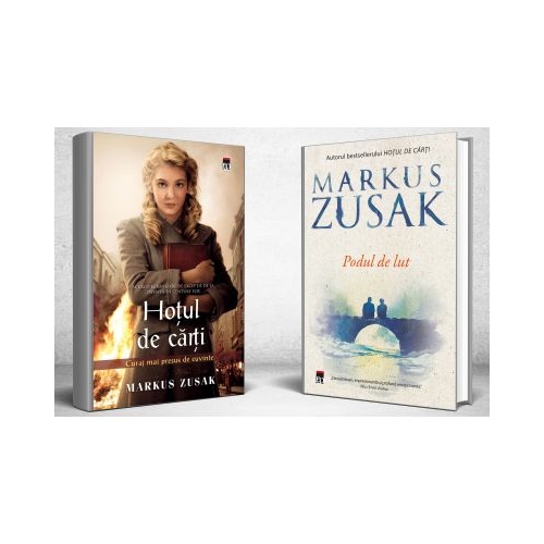 Pachet Hotul de carti si Podul de lut - Markus Zusak