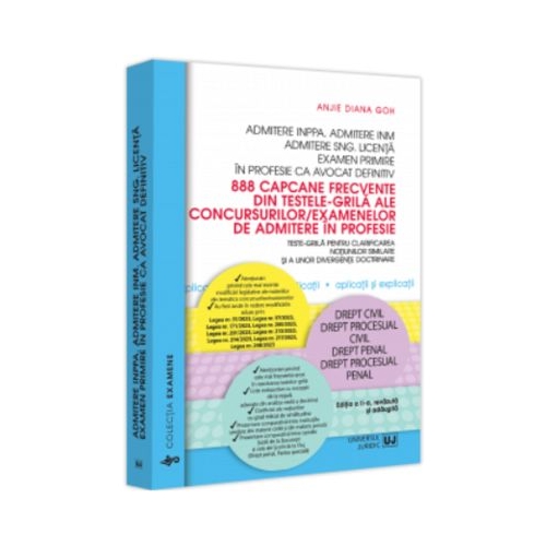 Admitere INPPA. Admitere INM. Admitere SNG. Licenta. Examen primire in profesie ca avocat definitiv - Anjie Diana Goh