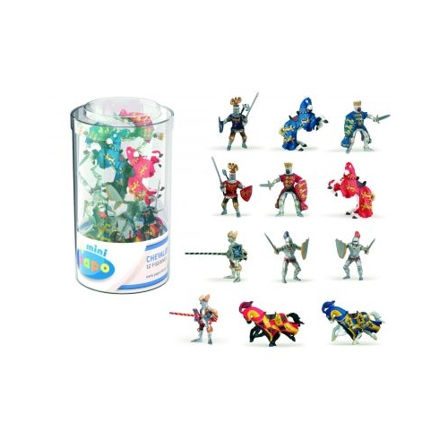 Set figurine mini cavaleri 12 piese Papo