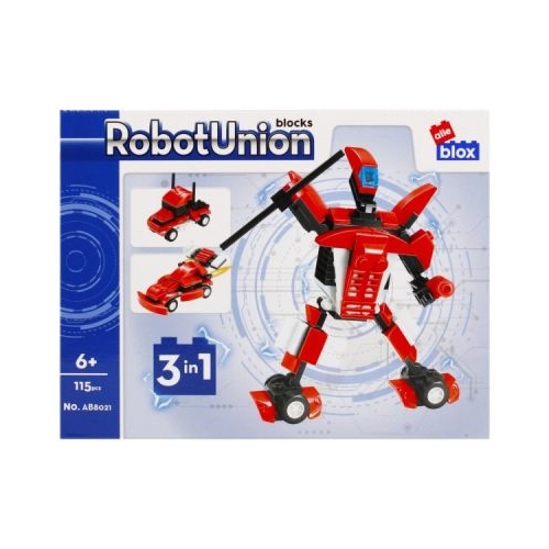 Joc constructie puzzle Roboti PVC Alleblox 105-115 piese J1313