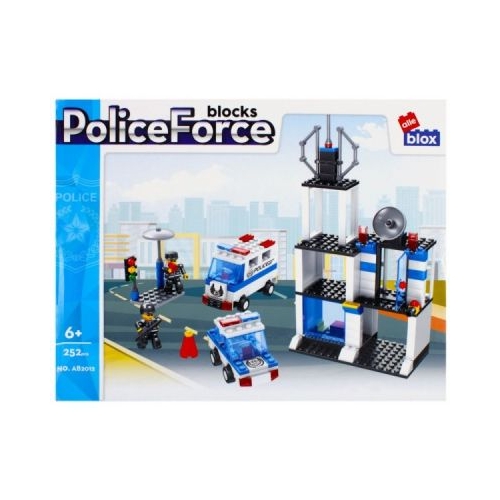 Joc constructie puzzle Sectie Politie PVC Alleblox 252 piese J1268