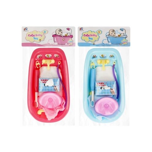 Jucarie cada de baie papusi  accesorii MegaCreative roz/albastru J1680