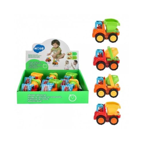 Jucarie camion 10 cm MegaCreative cu benabetoniera diverse culori J431