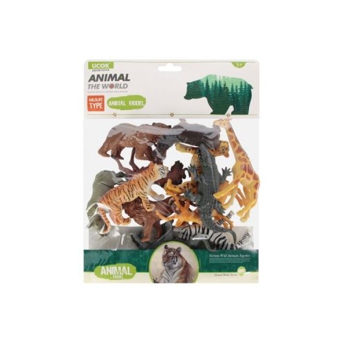 Jucarie figurine animale salbatice MegaCreative set de 12 buc. J1685