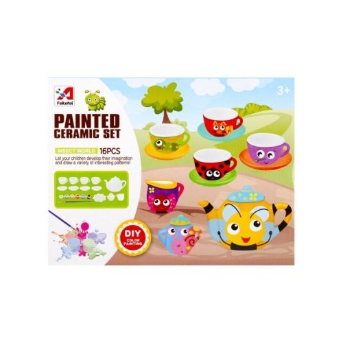 Jucarie set ceai pentru pictat MegaCreative 16 buc. J1693