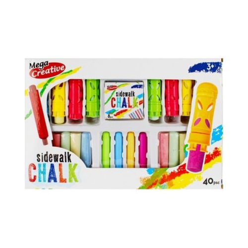 Jucarie set creta asfalt  ustensile 40 bucati MegaCreative J1143