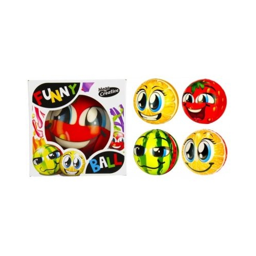 Jucarie set minge antistres cu fructe MegaCreative diverse culori J1006