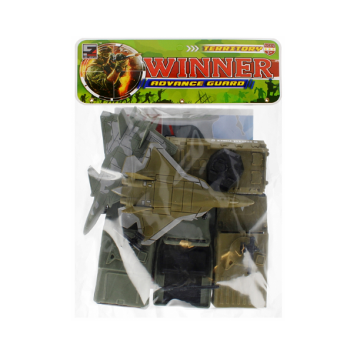 Jucarie set armata 3 masini 2 avioane 1 tanc MegaCreative PVC J1612