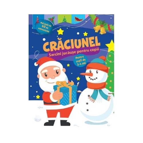 Craciunel. Sarcini jucause pentru copii 3-4 ani