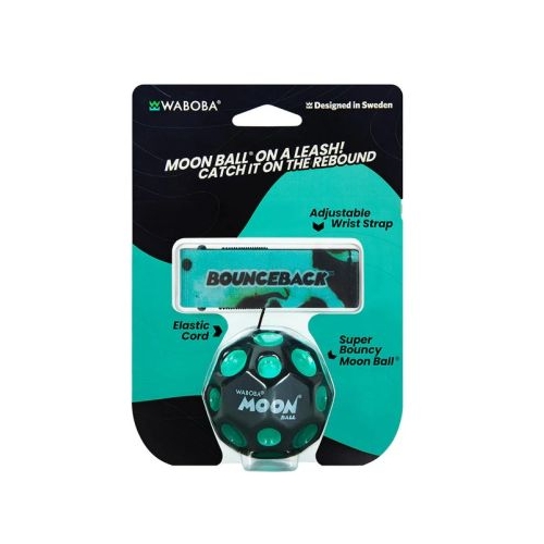 Minge hiper saritoare cu sistem de prindere Waboba Bounceback Moon ball