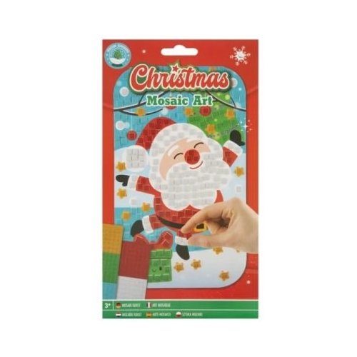 Set creativ Mozaic cu tematica Mos Craciun