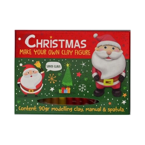 Set DIY Creeaza propria figurina din plastilina tematica Craciun