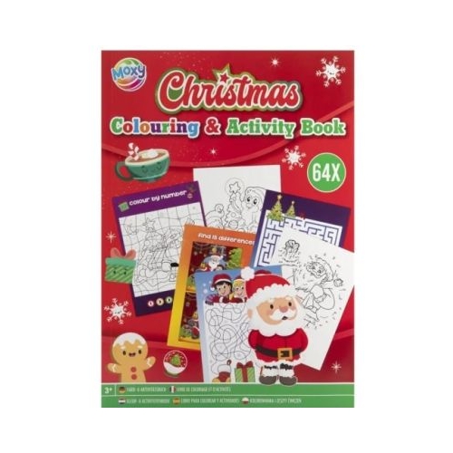 Carte de colorat cu activitati Craciunul